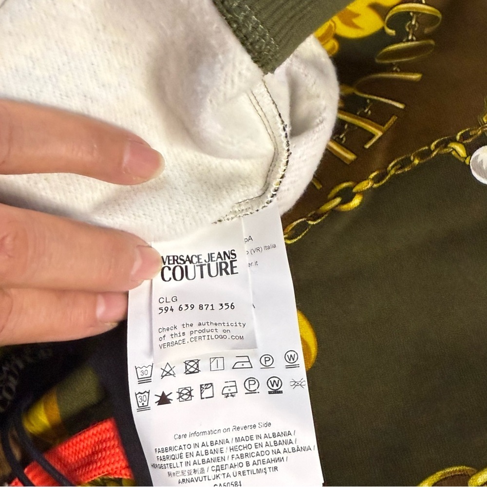 Versace Couture  Collection Yellow and Green Sweater and Sweatpants set - Picture 6 of 7
